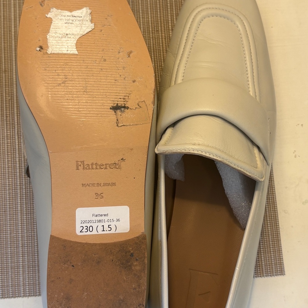 GORGEOUS Flattered leather loafers size EU 36 5.5-6 - Picture 5 of 7